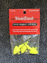 Load image into Gallery viewer, Killer Swimbait Lead Heads - 3pk