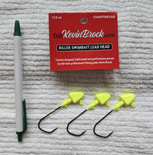 Load image into Gallery viewer, Killer Swimbait Lead Heads - 3pk