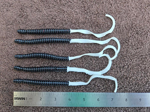 Killer 6" Black Ring Worms - 5pk