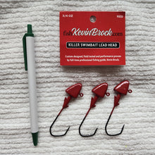 Load image into Gallery viewer, Killer Swimbait Lead Heads - 3pk