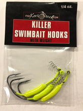 Load image into Gallery viewer, Killer Swimbait Weighted Hook