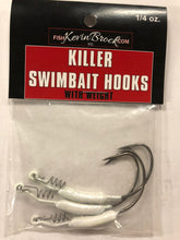 Load image into Gallery viewer, Killer Swimbait Weighted Hook